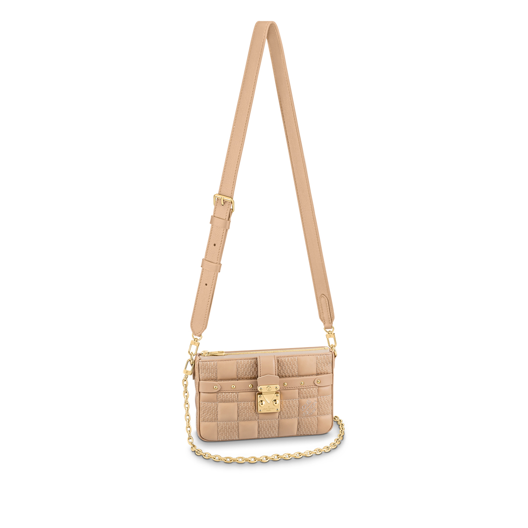 Louis Vuitton POCHETTE TROCA Shoulder Bag M59048 Beige